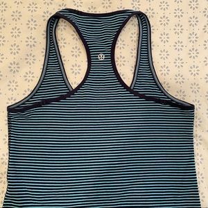 Lululemon Cool Racerback Striped Tank